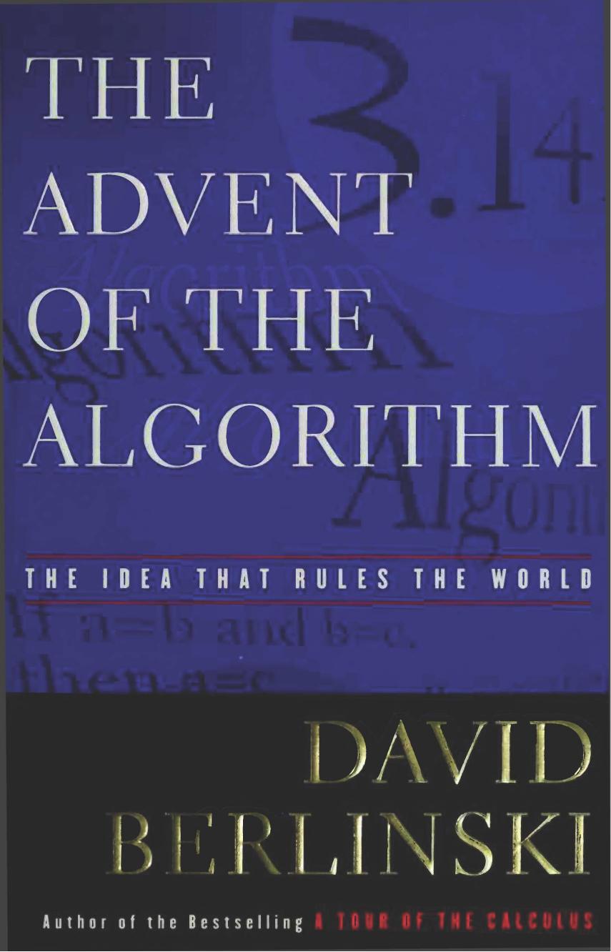 Berlinski D. Advent of the Algorithm...2000 by Unknown