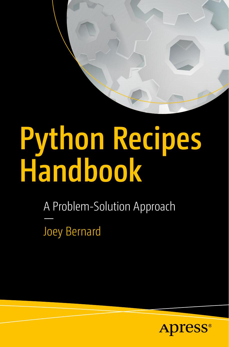 Bernard -- Python Recipes Handbook -- 2016 by Unknown