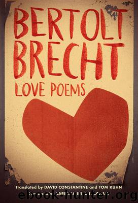 Bertolt Brecht, Love Poems by Bertolt Brecht