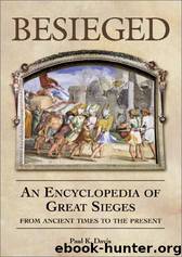 Besieged: An Encyclopedia of Great Sieges From Ancient Times to the Present by Paul K. Davis
