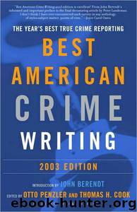Best American Crime Writing 2003 by Otto Penzler; Thomas H. Cook