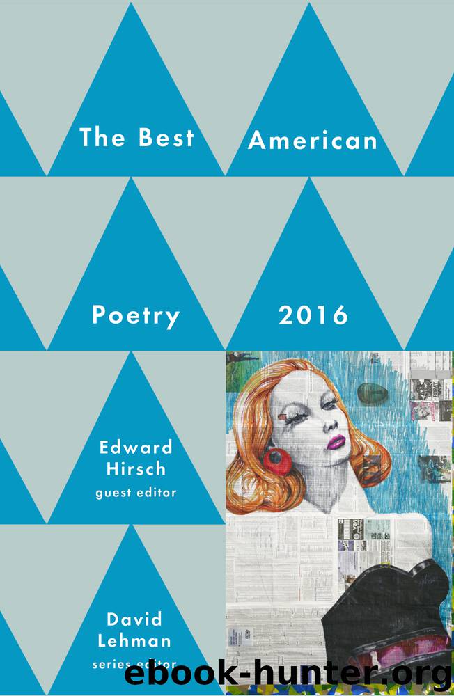 Best American Poetry 2016 by David Lehman