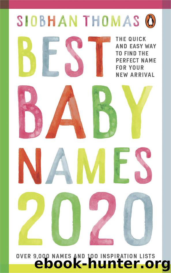 Best Baby Names 2020 by Siobhan Thomas