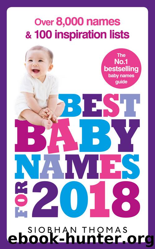 Best Baby Names for 2018 by Siobhan Thomas