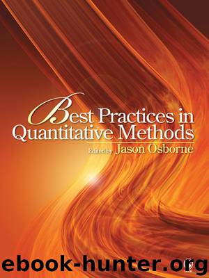 Best Practices in Quantitative Methods by Osborne Jason W