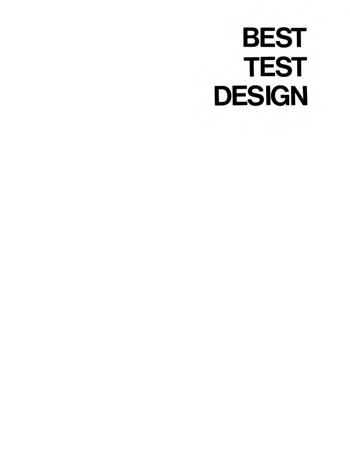 Best Test Design by Benjamin Drake Wright and Mark H. Stone