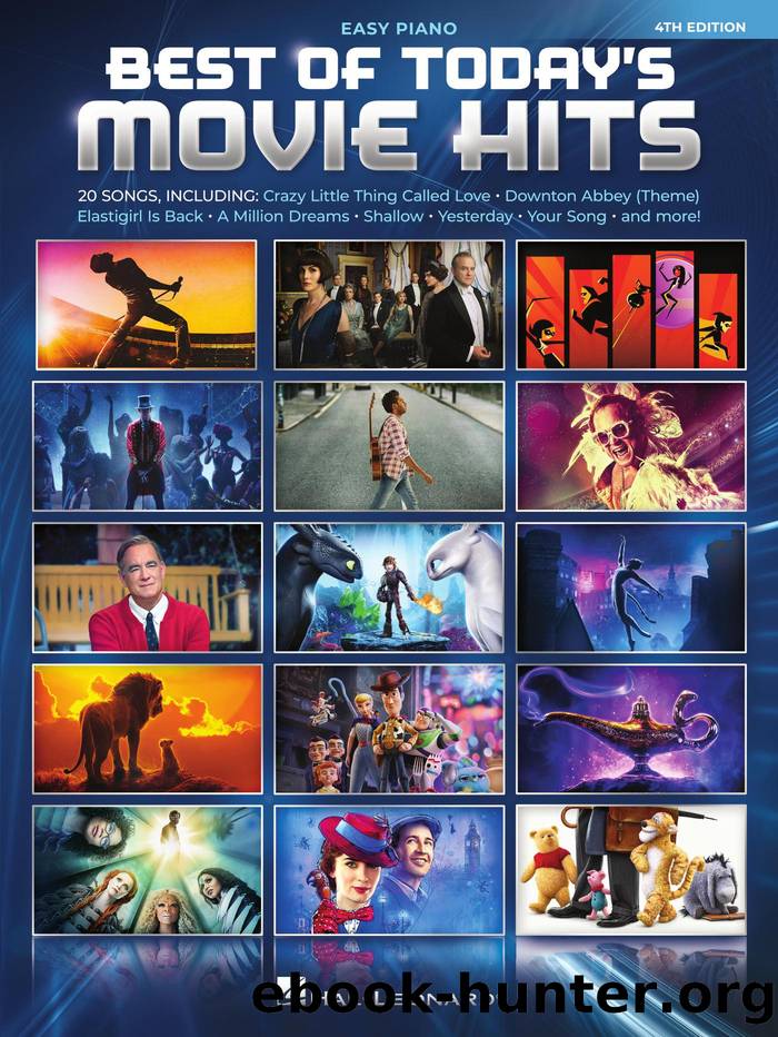 Best of Today's Movie Hits Easy Piano Songbook by Hal Leonard Corp