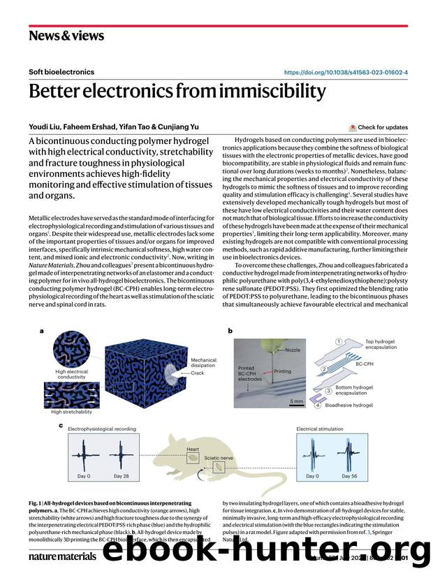 Better electronics from immiscibility by Youdi Liu & Faheem Ershad & Yifan Tao & Cunjiang Yu
