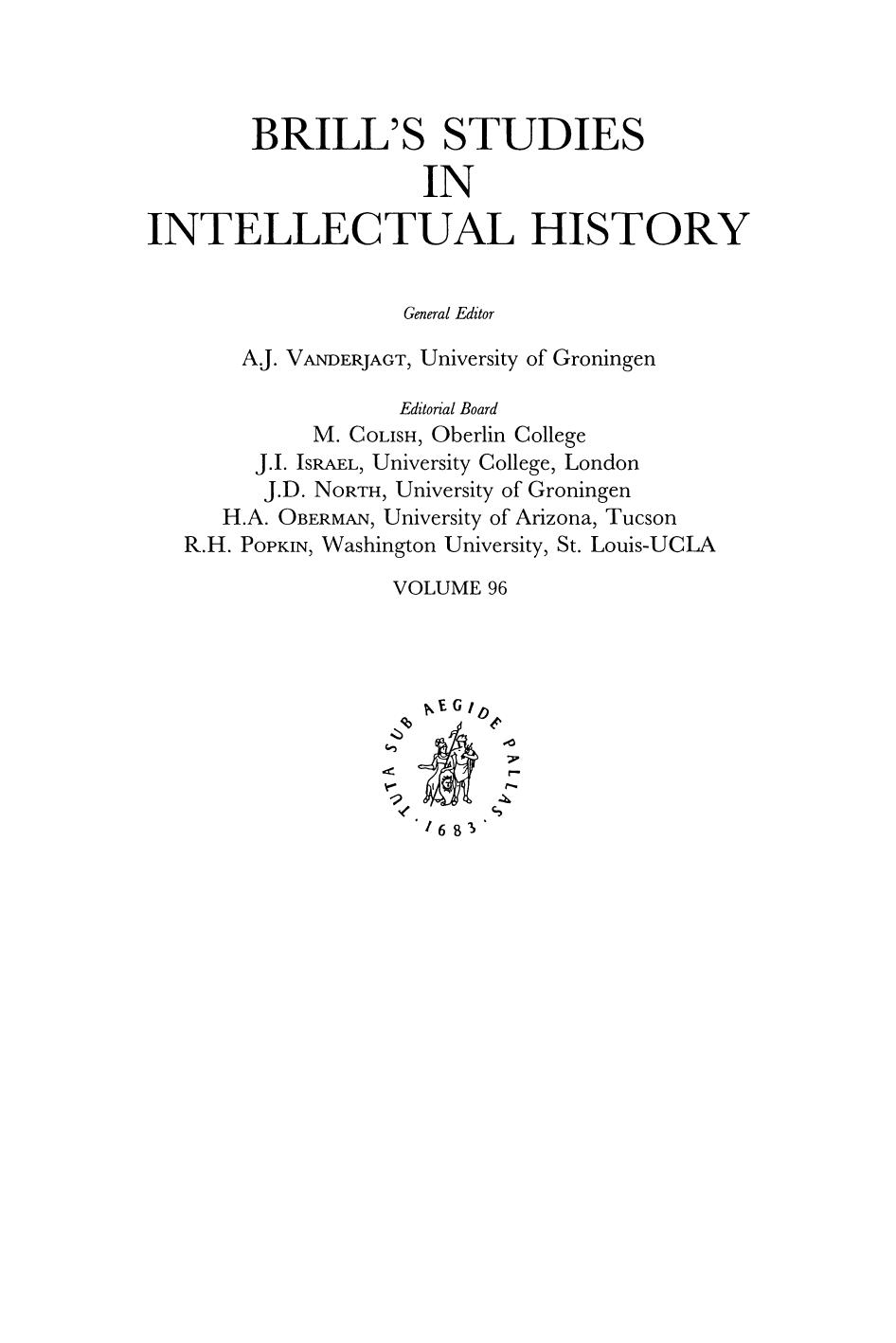 Between Demonstration and Imagination: Essays in the History of Science and Philosophy Presented to John D. North by Lodi Nauta; Arjo Vanderjagt