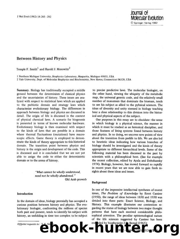 Between history and physics by Unknown
