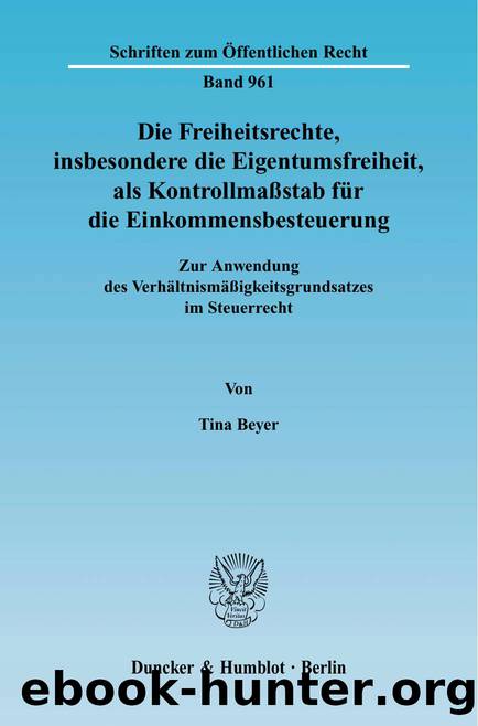 Beyer by Schriften zum Öffentlichen Recht (9783428513215)