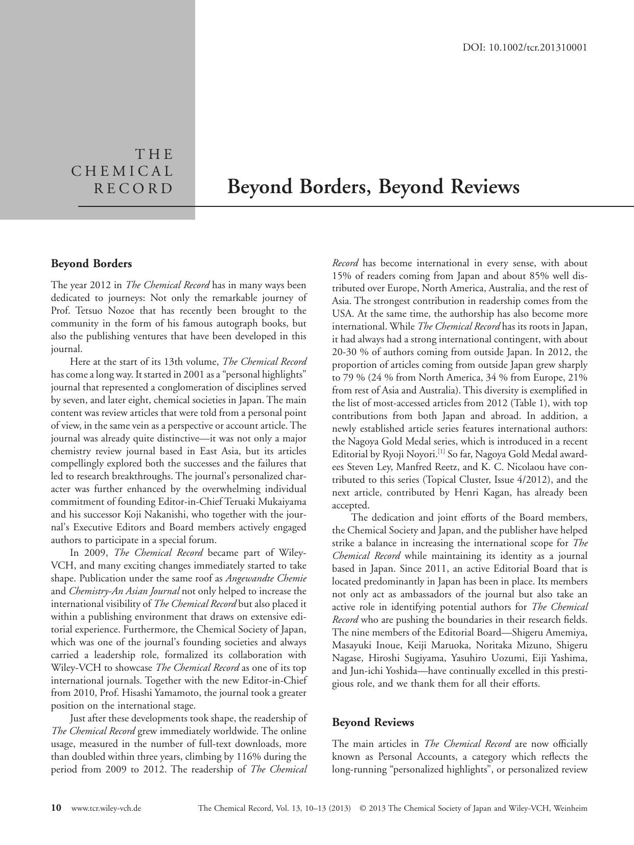 Beyond Borders, Beyond Reviews by Unknown