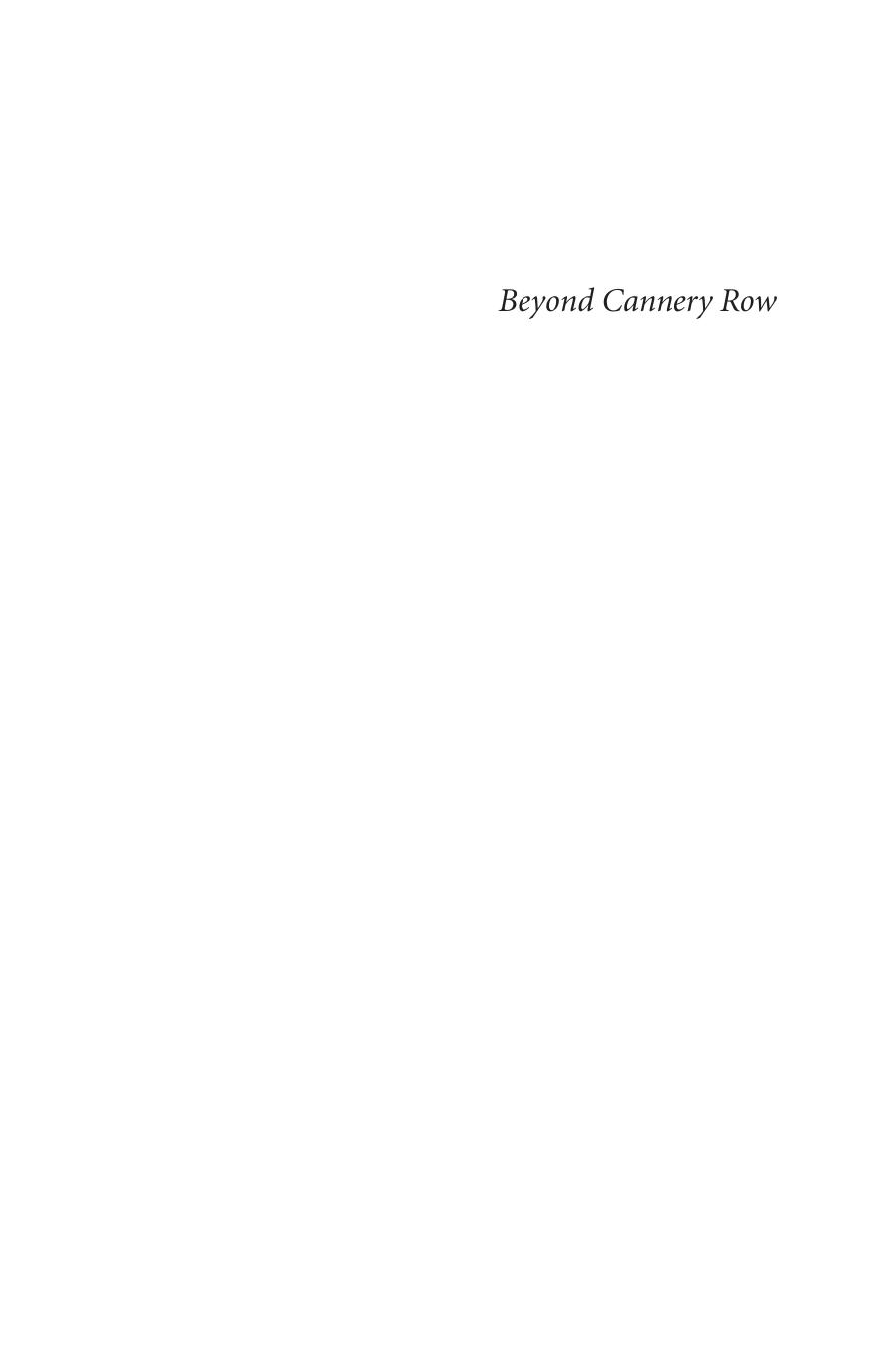Beyond Cannery Row: Sicilian Women, Immigration, and Community in Monterey, California, 1915-99 by Carol Lynn McKibben; Jon Gjerde; Vicki L. Ruiz