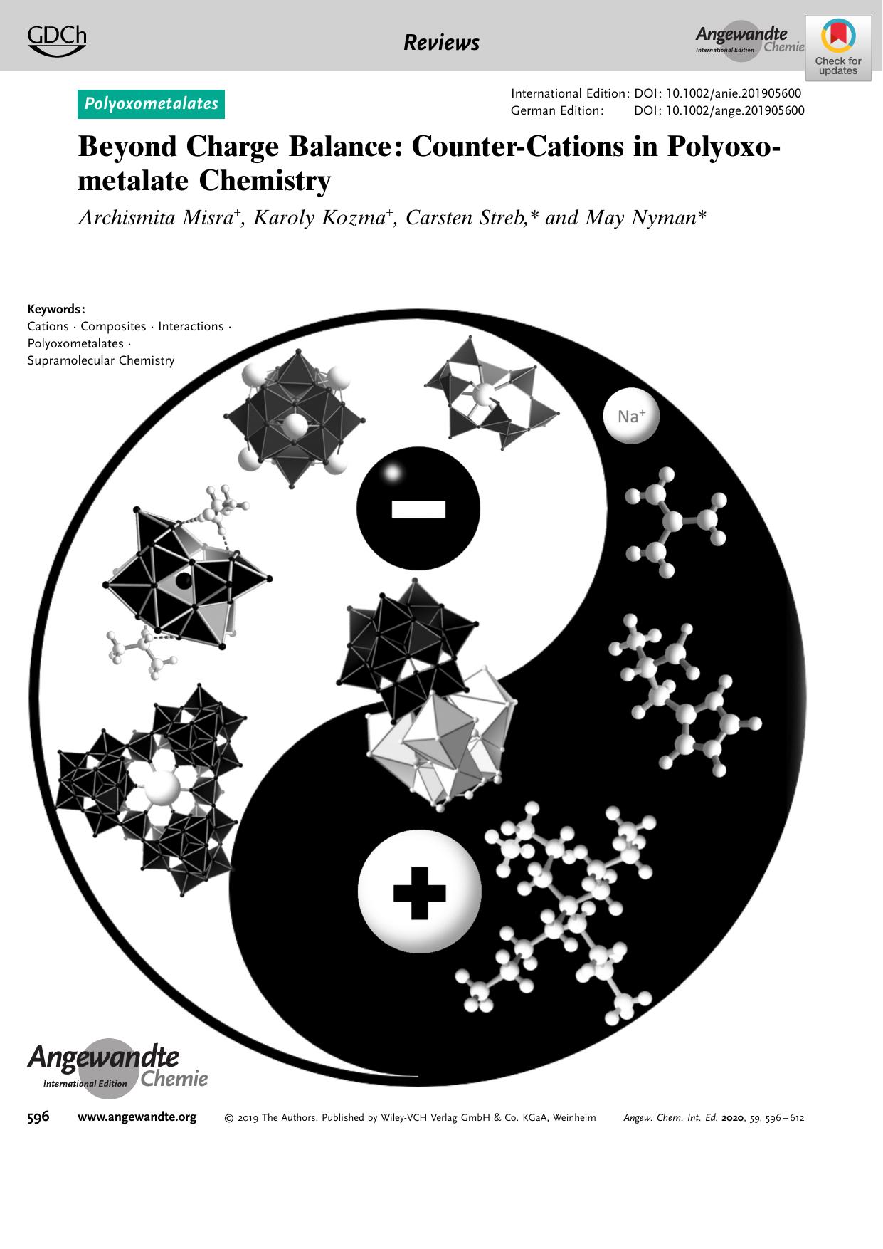 Beyond Charge Balance: CounterâCations in Polyoxometalate Chemistry by Unknown