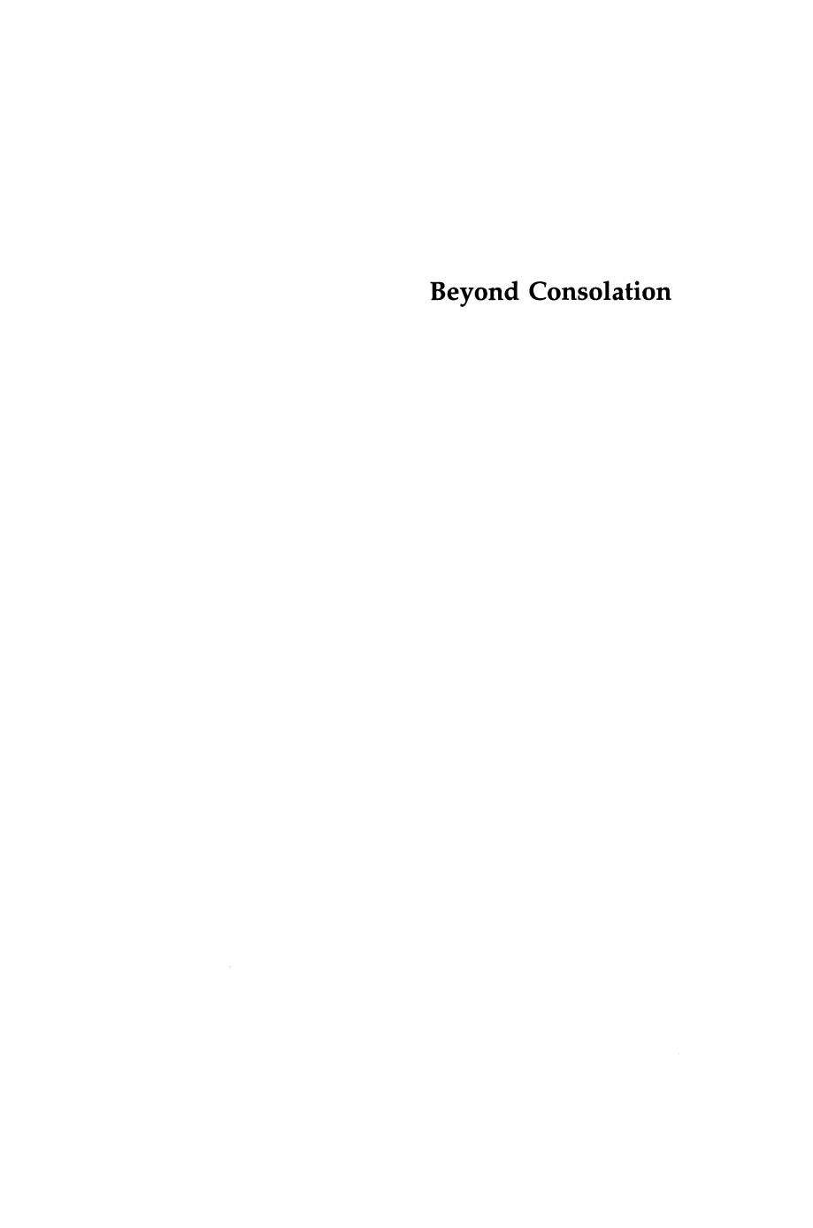 Beyond Consolation: Death, Sexuality, and the Changing Shapes of Elegy by Melissa F. Zeiger