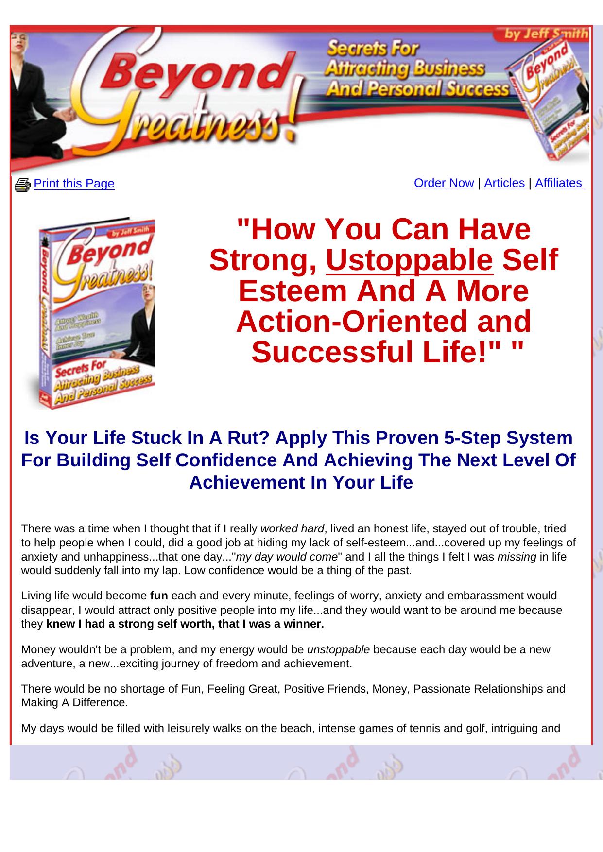 Beyond Greatness - Breakthrough Achievement Formula. by Best of Kuszter's Collection