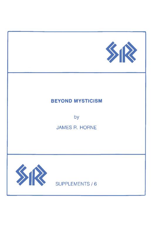 Beyond Mysticism by James R. Horne
