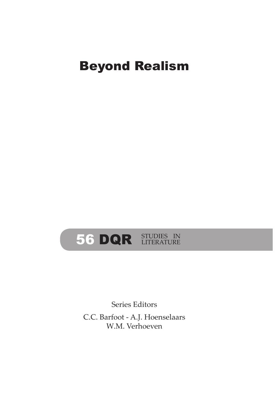 Beyond Realism: Experimental and Unconventional Irish Drama Since the Revival by Joan FitzPatrick Dean and José Lanters