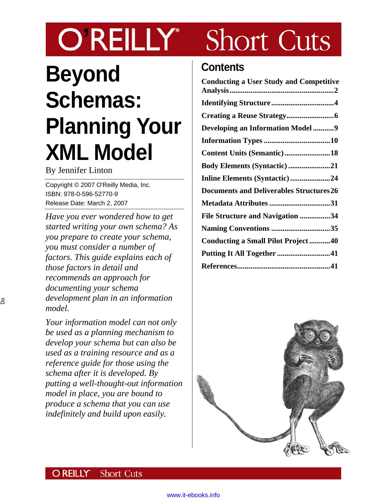 Beyond Schemas: Planning Your XML Model by Jennifer Thompson