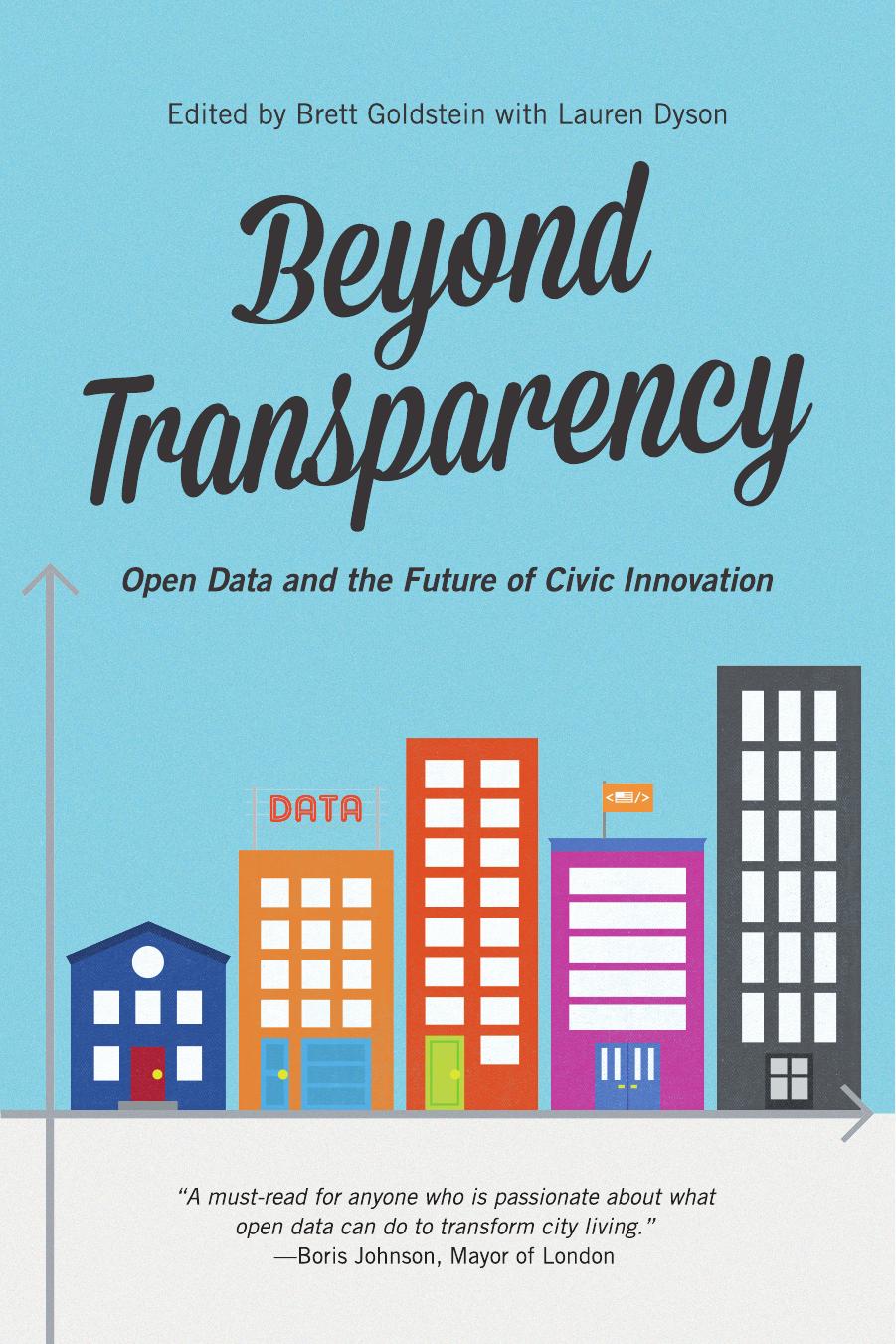 Beyond Transparency: Open Data and the Future of Civic Innovation by Brett Goldstein (editor)
