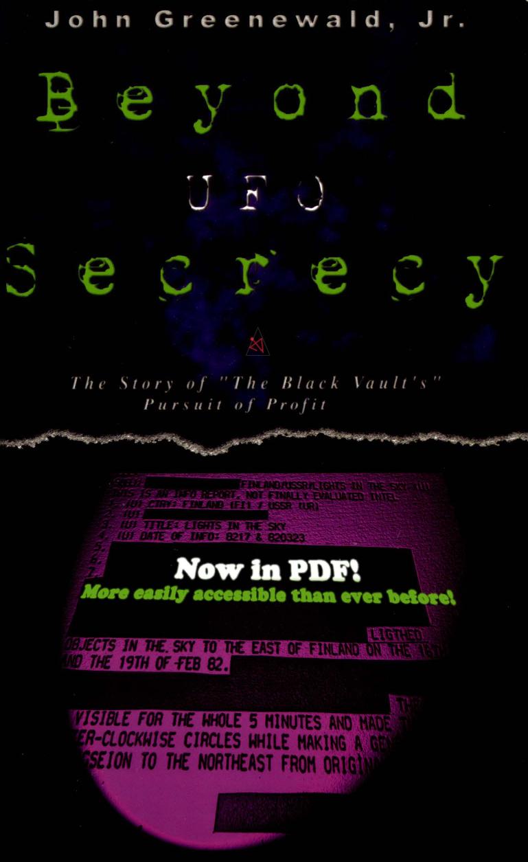 Beyond UFO Secrecy by Unknow