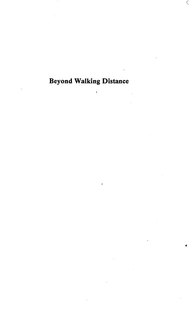 Beyond Walking Distance: The Gains from Speed in Australian Urban Travel by Ian Manning