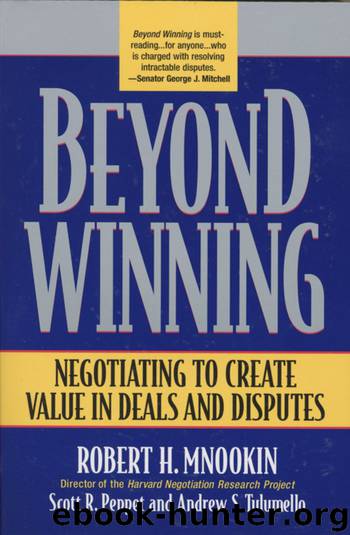 Beyond Winning by Robert H Mnookin