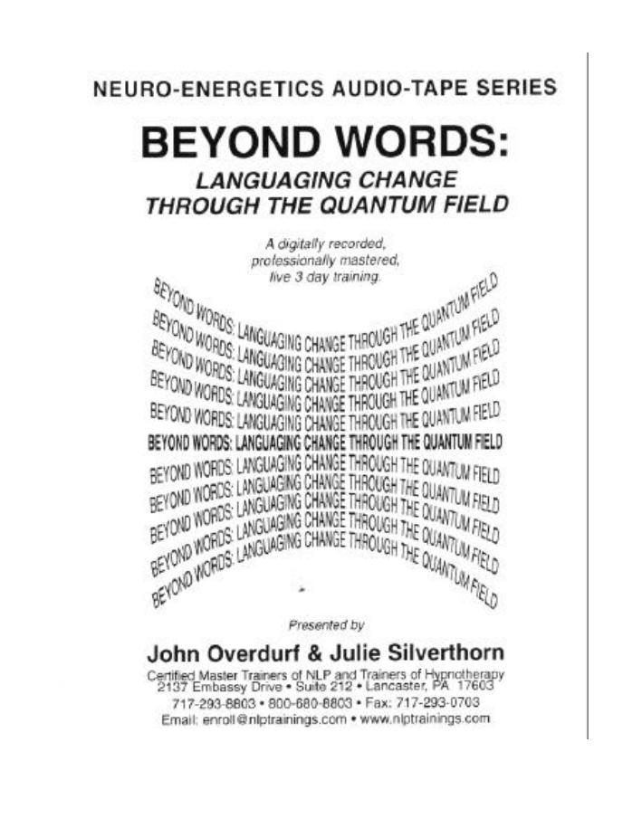 Beyond Words by Neuro-Energetics