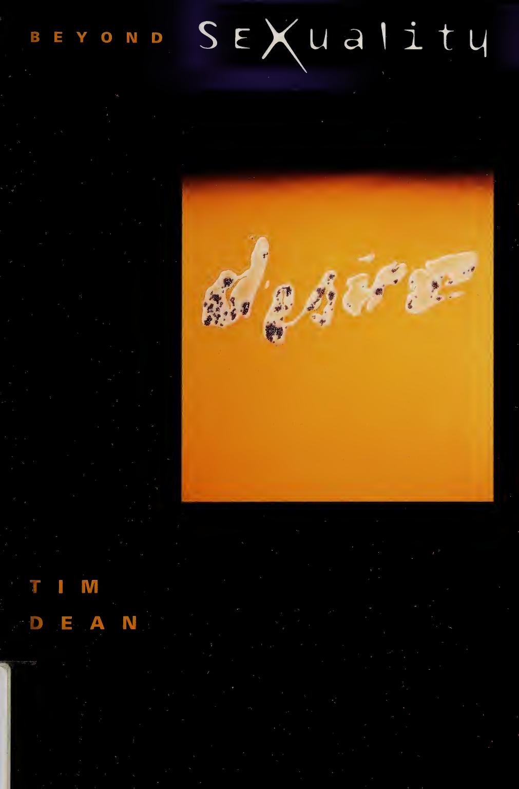 Beyond sexuality by Tim Dean