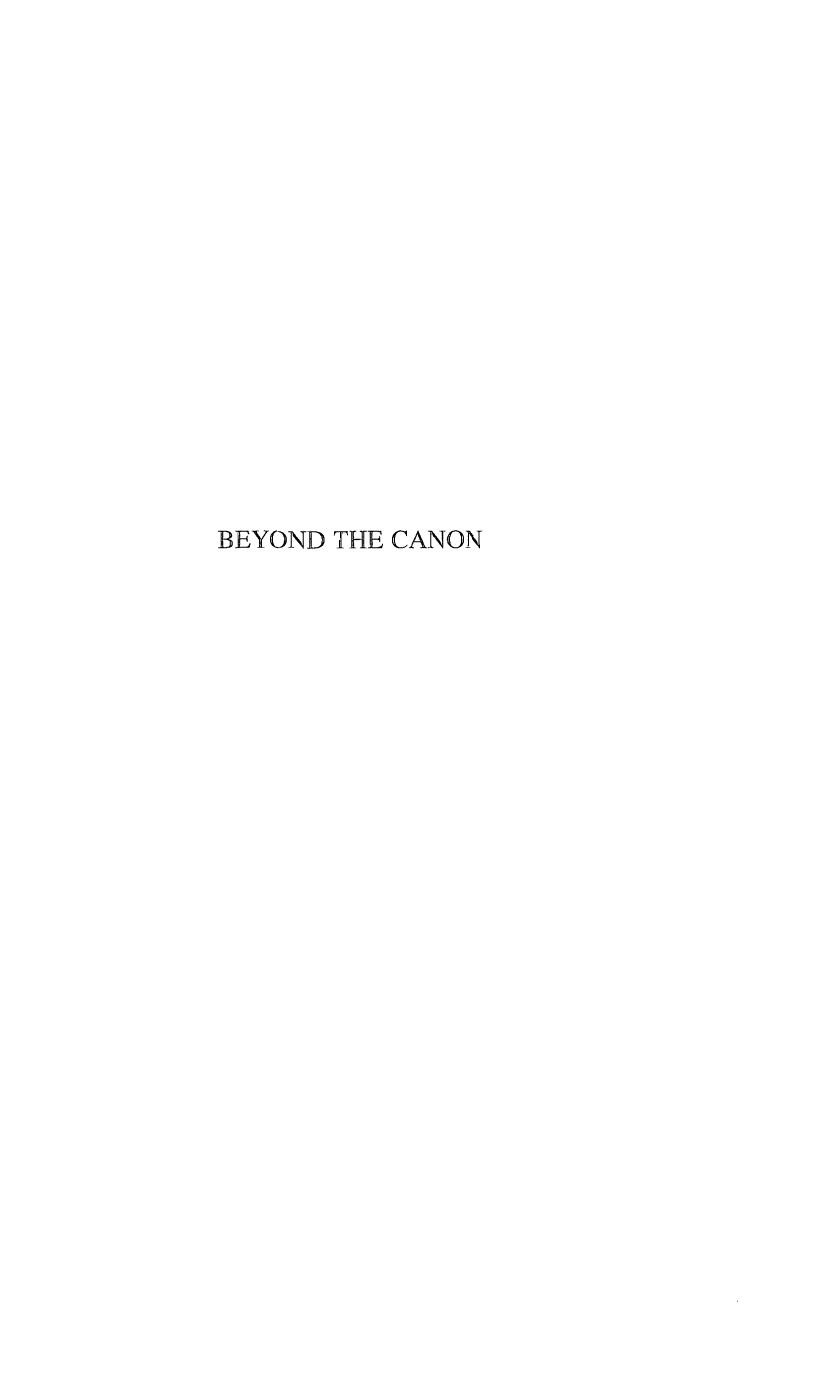 Beyond the Canon (Hellenistica Groningana) by M.A. Harder R.F. Regtuit G.C. Wakker