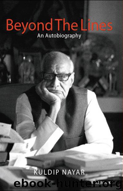 Beyond the Lines: An Autobiography by Kuldip Nayar