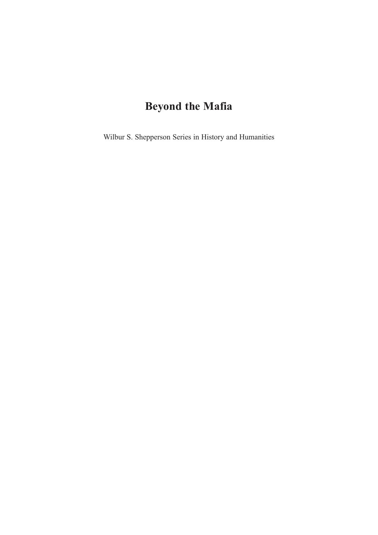 Beyond the Mafia: Italian Americans and the Development of Las Vegas by Alan Richard Balboni