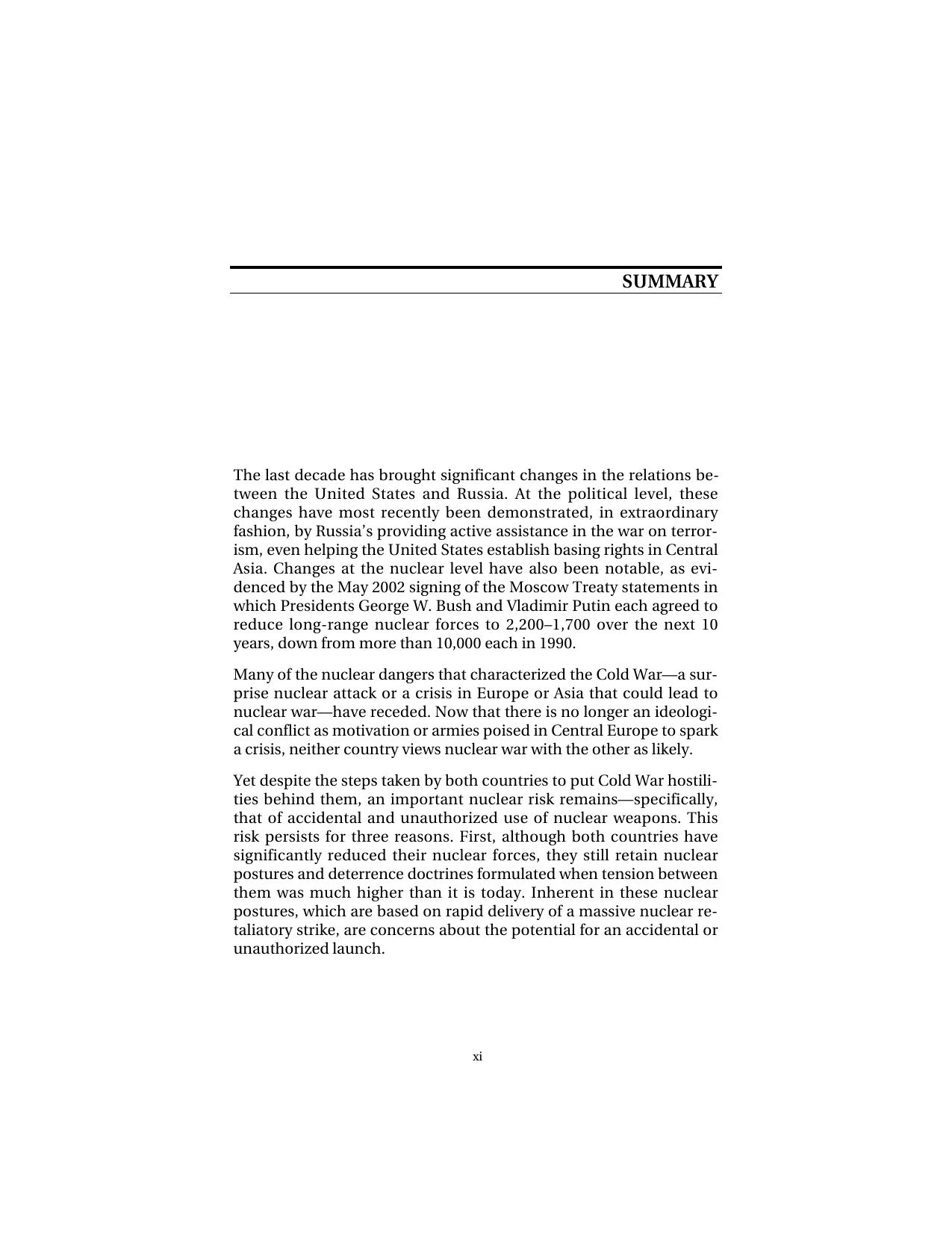 Beyond the Nuclear Shadow: A Phased Approach for Improving Nuclear Safety and U.S-Russian Relations by David E. Mosher Lowell H. Schwartz David R. Howell Lynn E. Davis