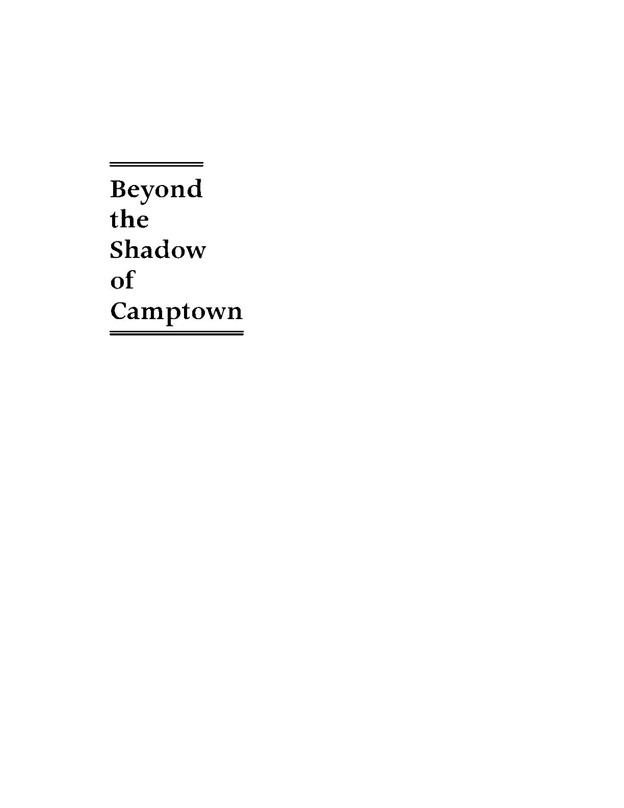 Beyond the Shadow of Camptown: Korean Military Brides in America by Ji-Yeon Yuh