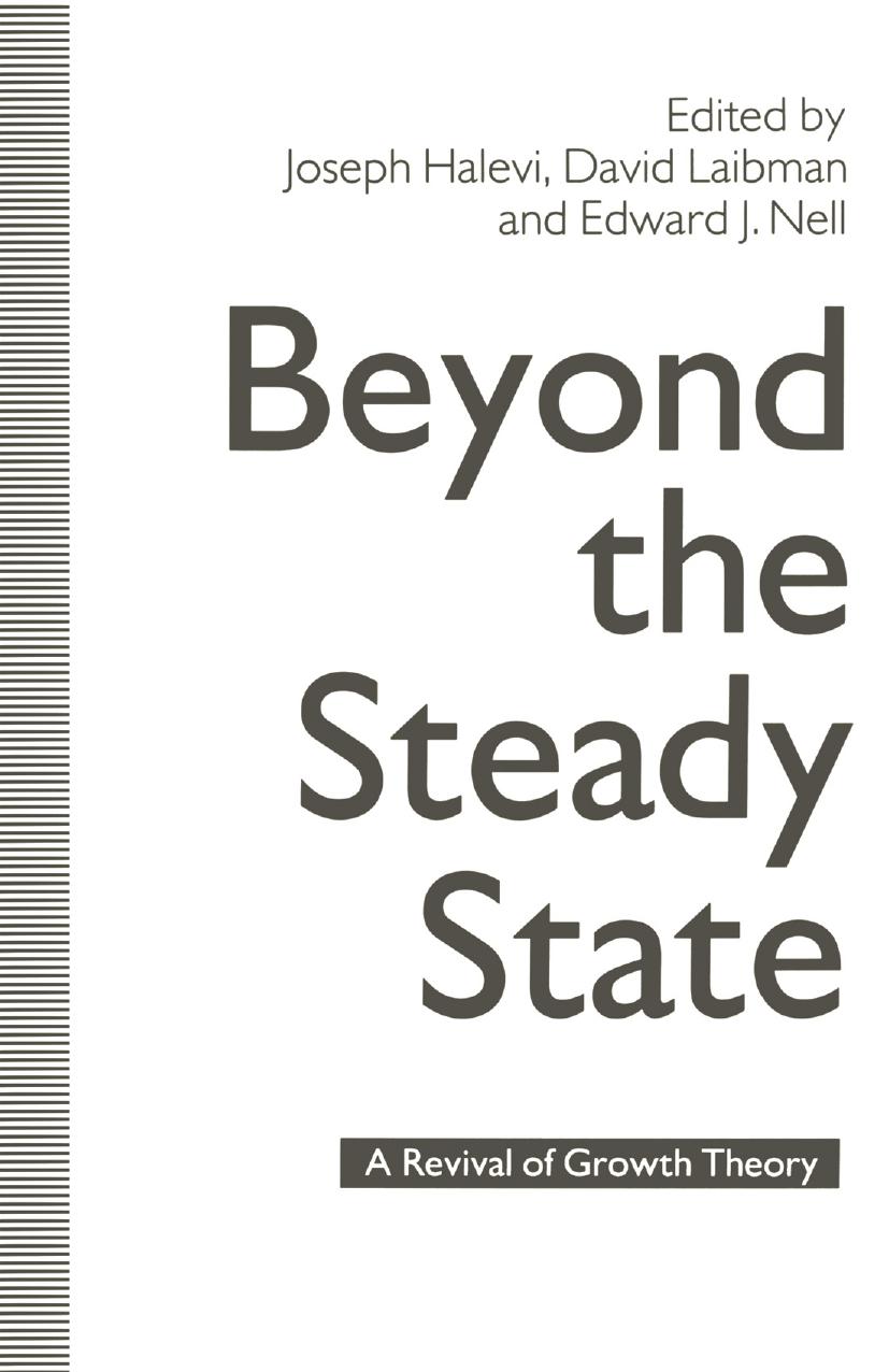 Beyond the Steady State: A Revival of Growth Theory by Joseph Halevi David Laibman Edward J. Nell (auth.)