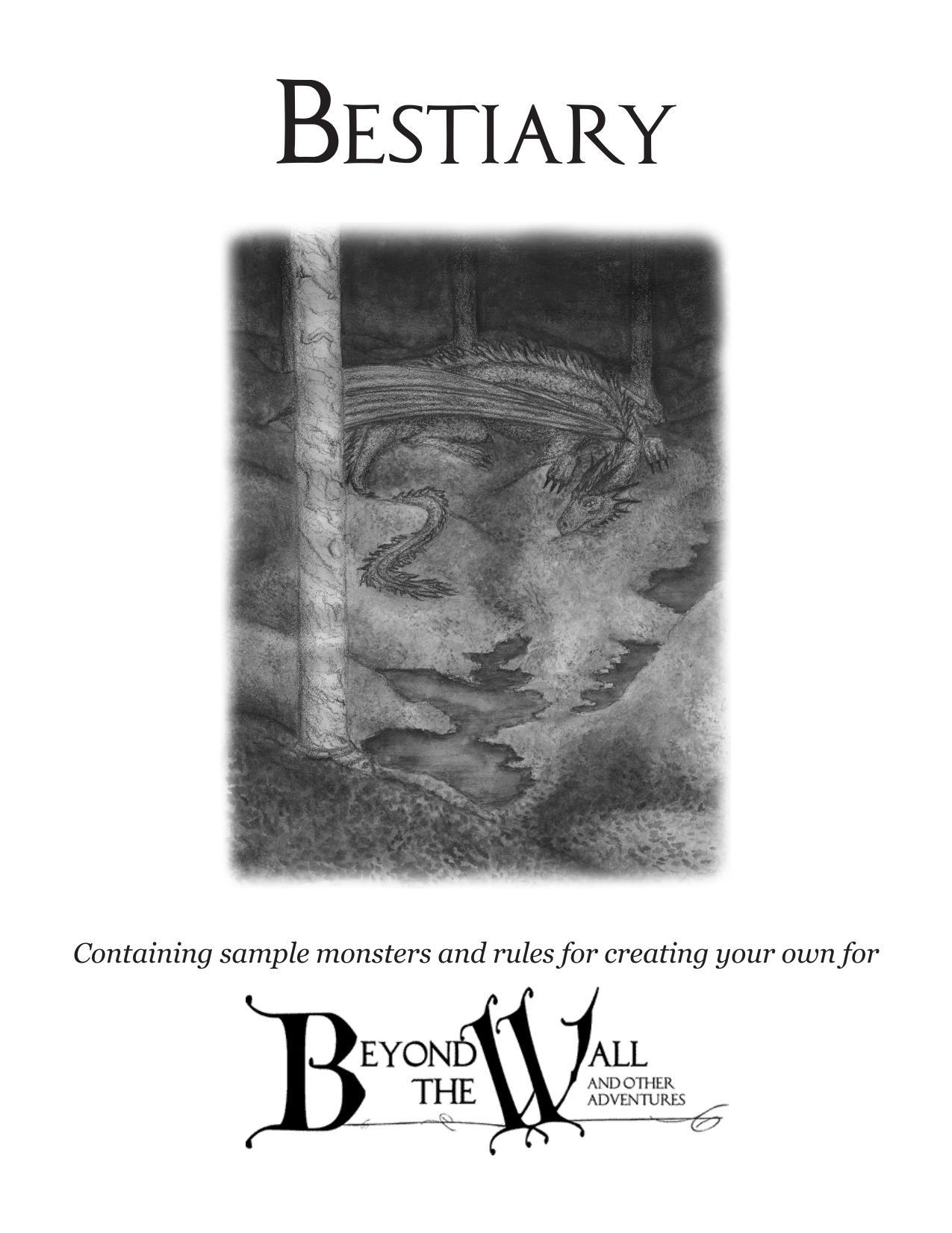 Beyond the Wall Bestiary by Unknown