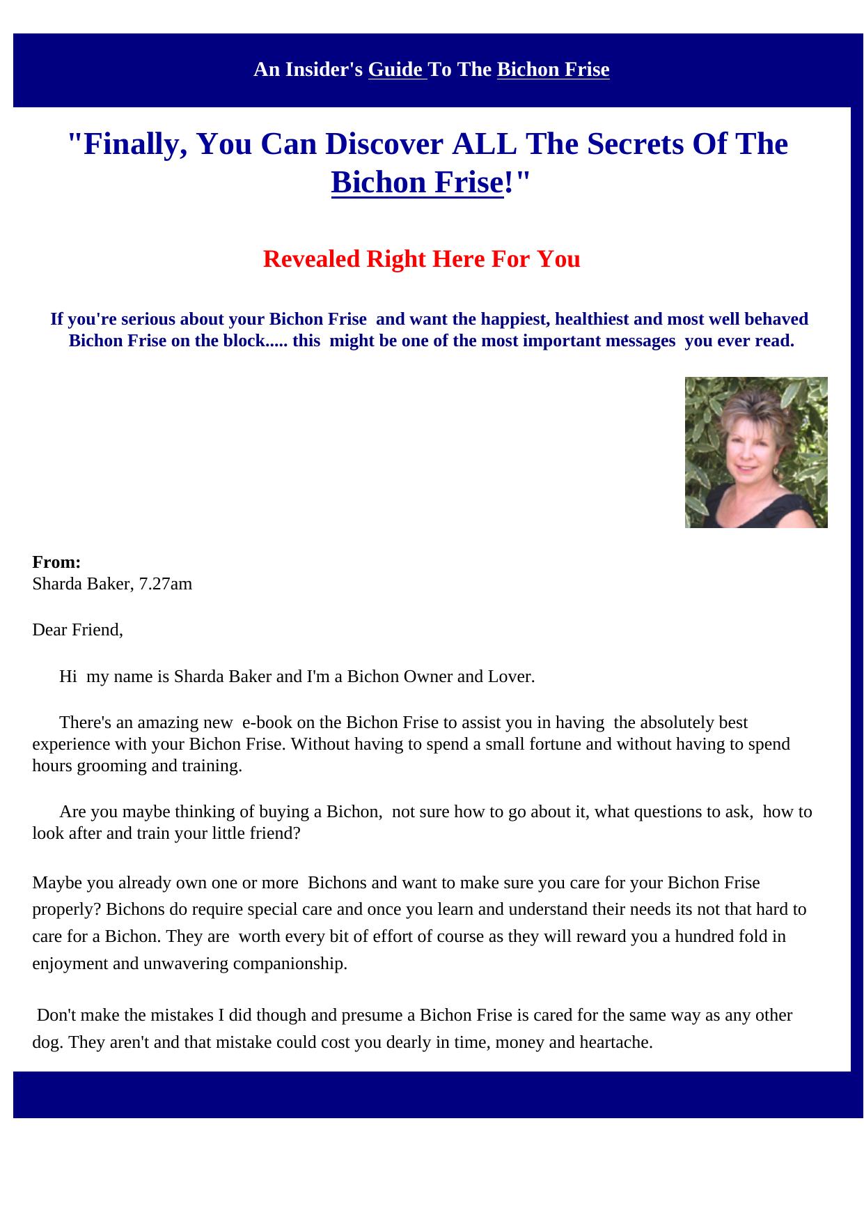 Bichon Frise Complete Dog Ebook And Audio Package. by Best of Kuszter's Collection