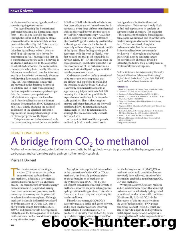 Bifunctional catalysis: A bridge from CO2 to methanol by Pierre H. Dixneuf
