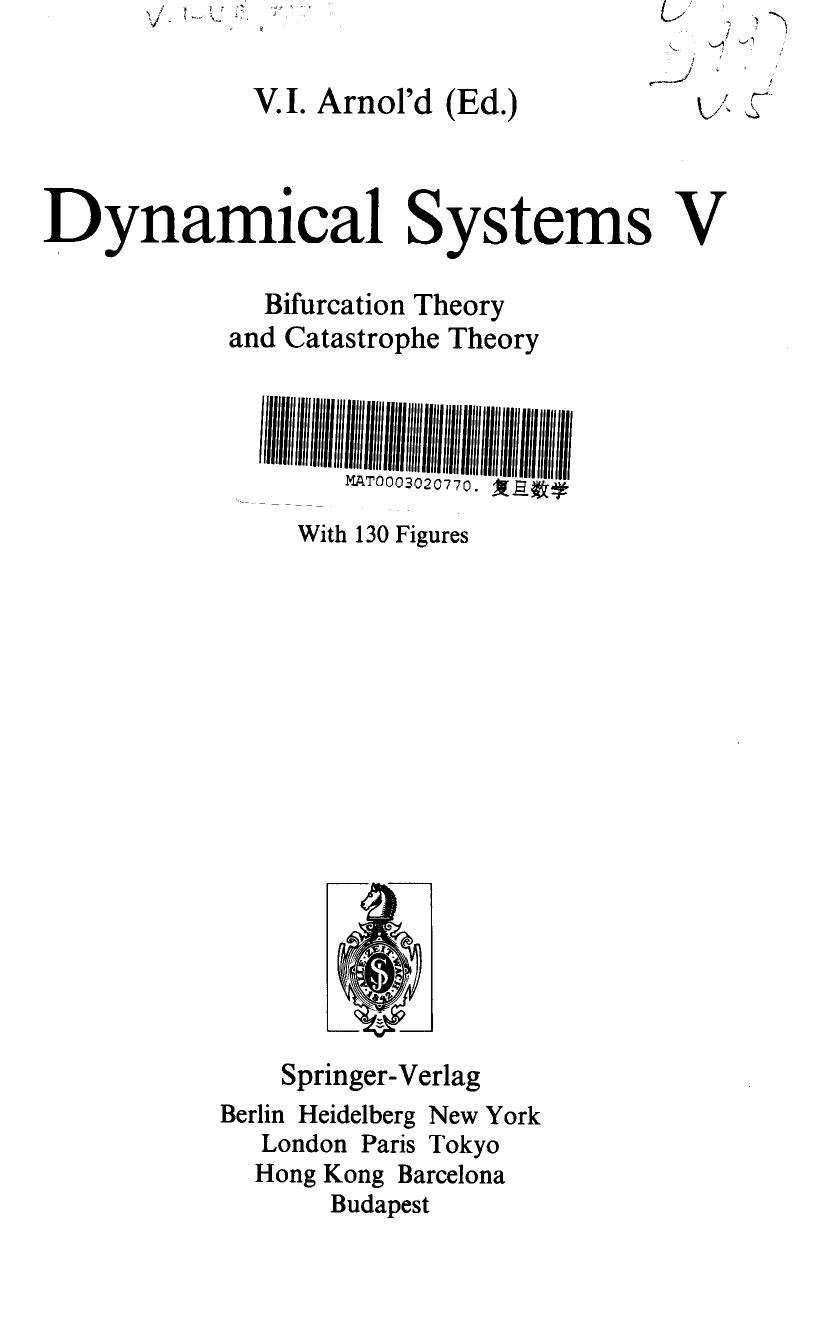 Bifurcation Theory and Catastrophe Theory by Arnold ed