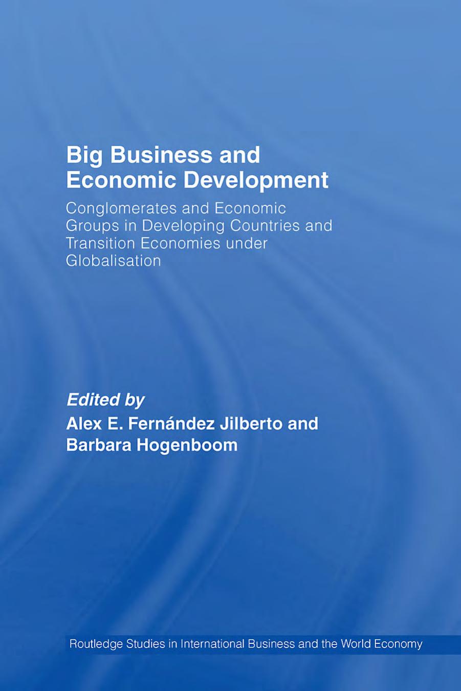 Big Business and Economic Development: Conglomerates and Economic Groups in Developing Countries and Transition Economies under Globalisation by Alex E. Fernández Jilberto Barbara Hogenboom