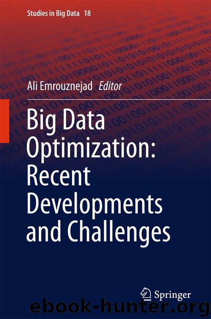 Big Data Optimization: Recent Developments and Challenges by Ali Emrouznejad