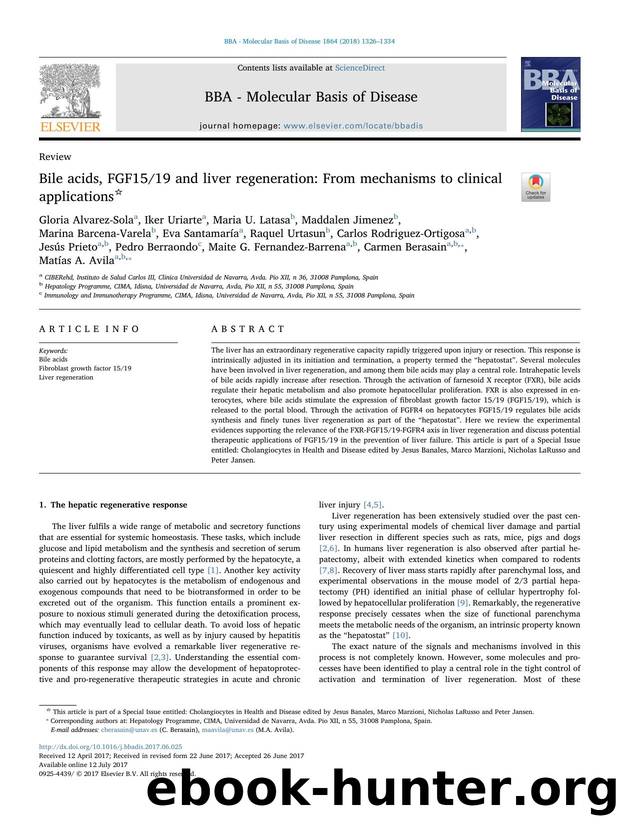 Bile acids, FGF1519 and liver regeneration_ From mechanisms to clinical applications by unknow