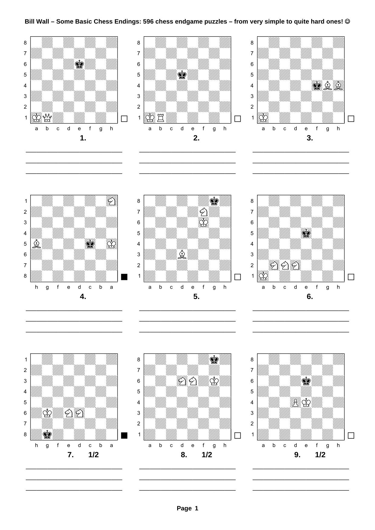 Bill Wall - Some Basic Chess Endings by Immortal Chess Lover