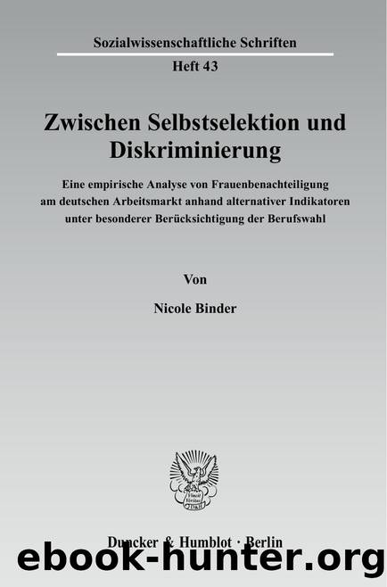 Binder by Sozialwissenschaftliche Schriften (9783428525072)