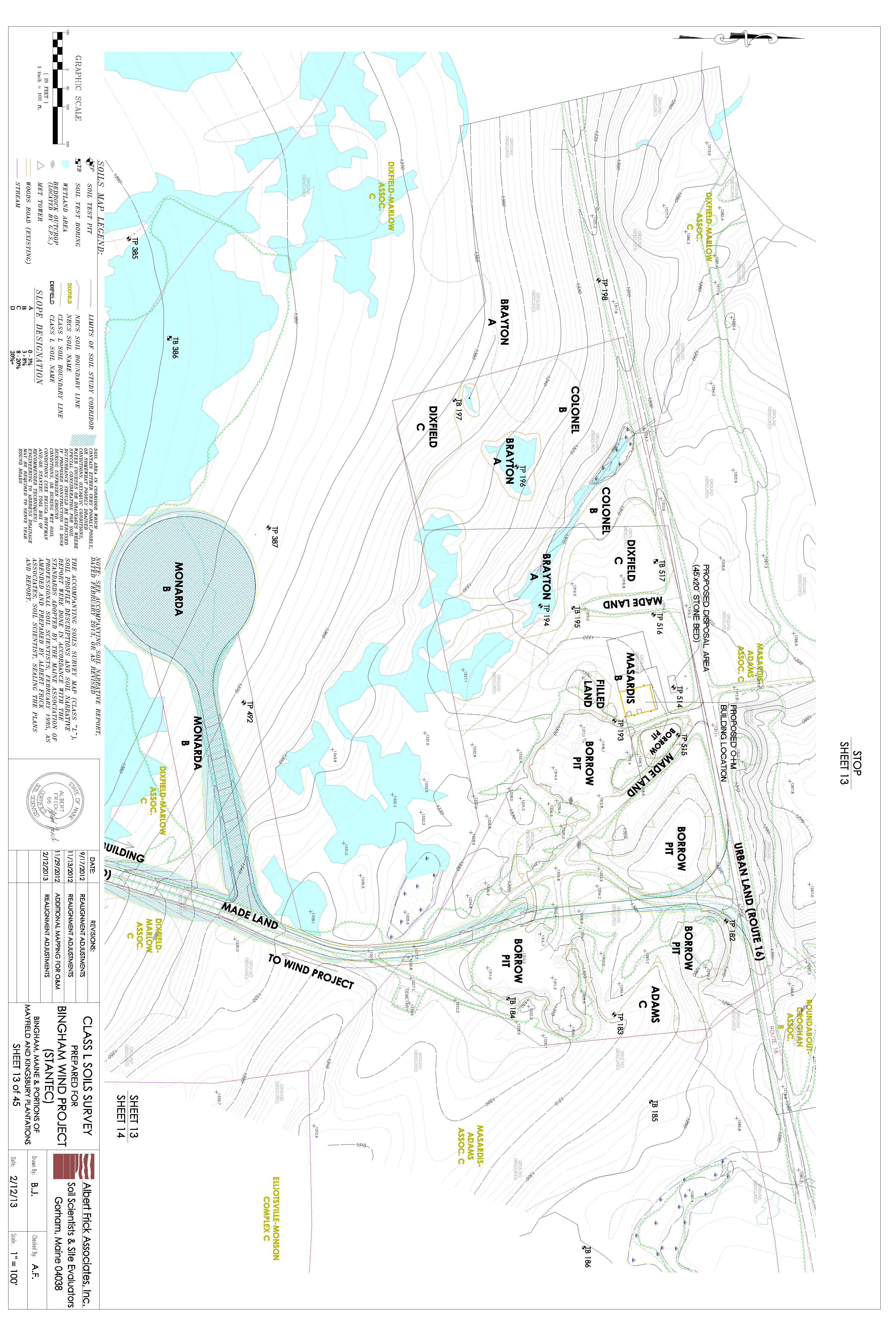 Bingham Wind Project SOILS MAP-REVISED 3-21-13 Sheet 13 by Unknown