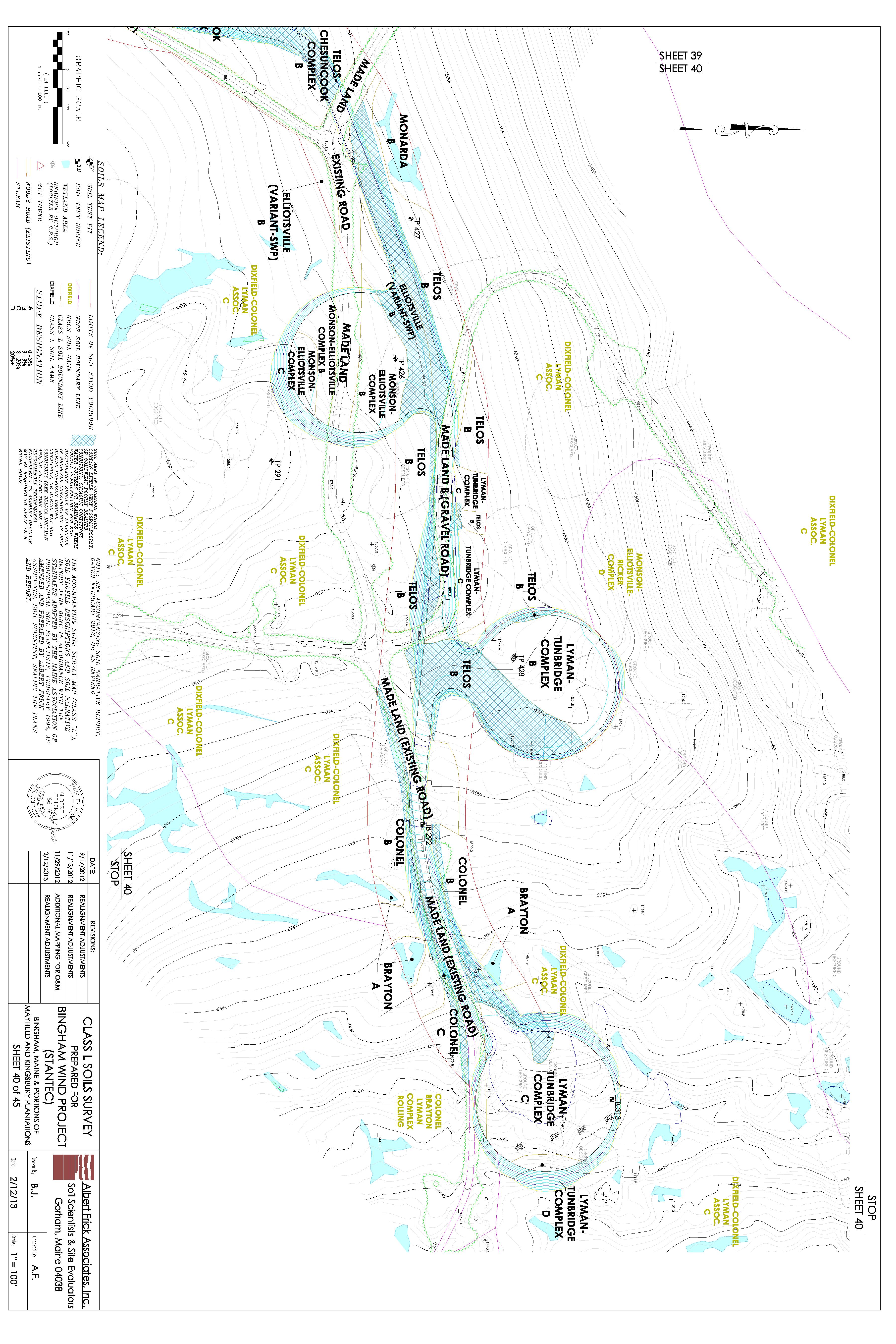Bingham Wind Project SOILS MAP-REVISED 3-21-13 Sheet 40 by Unknown