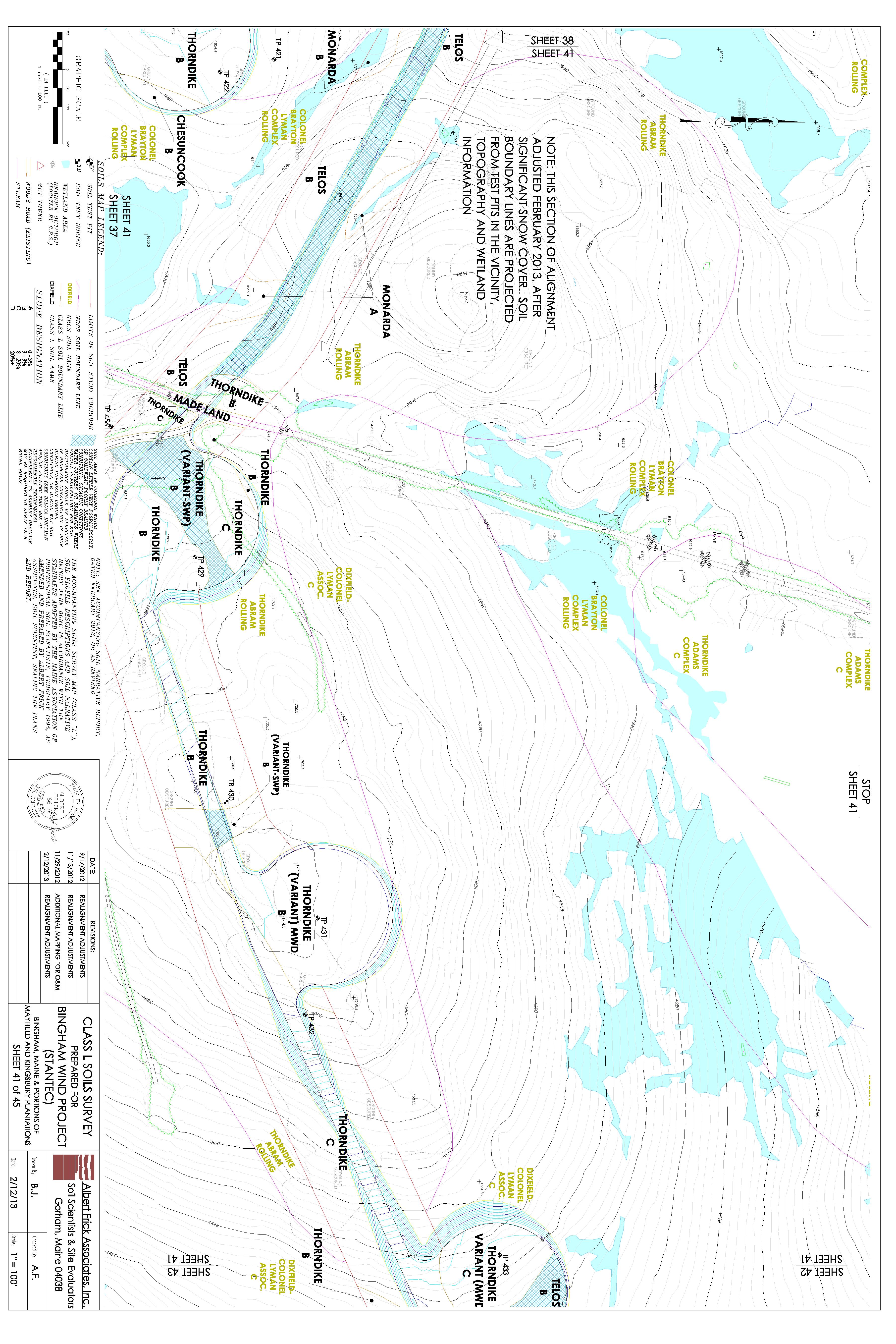 Bingham Wind Project SOILS MAP-REVISED 3-21-13 Sheet 41 by Unknown
