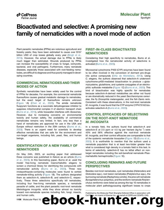 Bioactivated and selective: A promising new family of nematicides with a novel mode of action by Liyuan You & Di Wu & Ruize Zhang & Daowen Wang & Zheng Qing Fu