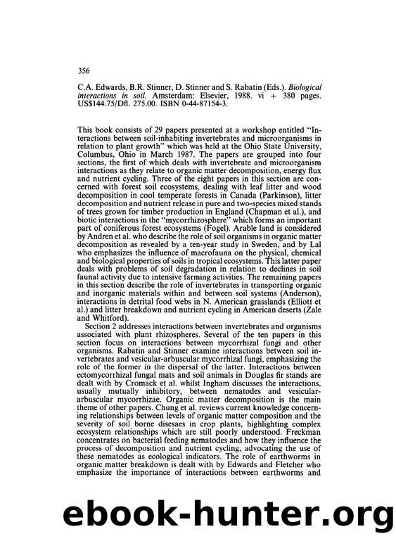 Biological interactions in soil by Unknown