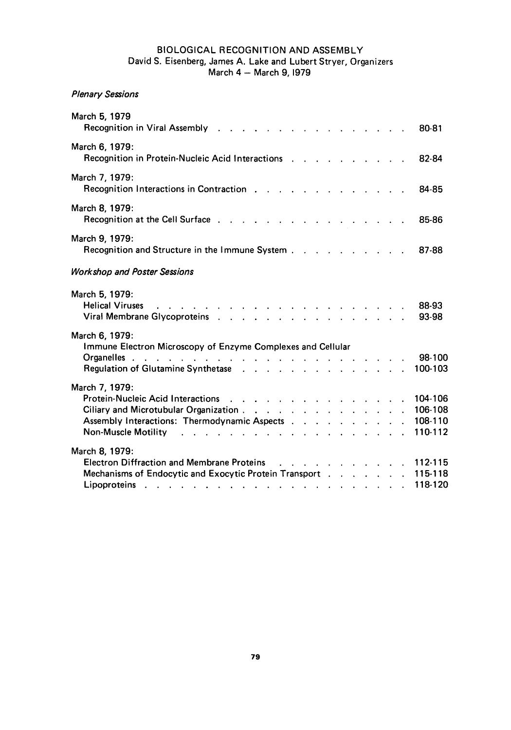 Biological recognition and assembly by Unknown